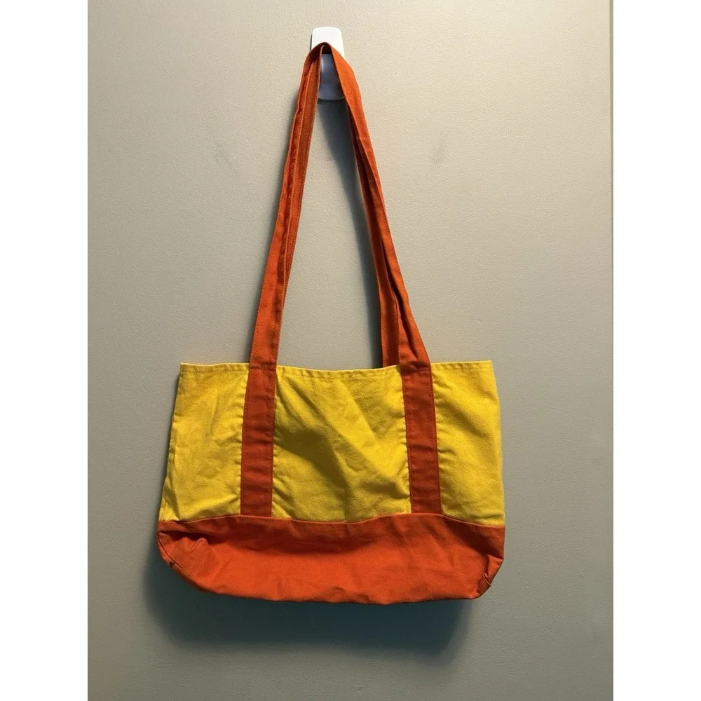 Vintage 90s Meow Mix Promotional Canvas Tote Bag Cat Food Advertising 18x12